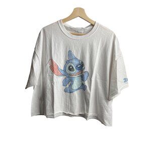 Disney Stitch Crop Top T-Shirt Women’s XLarge